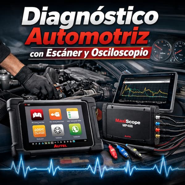 Diagnóstico automotriz con Escáner y Osciloscopio